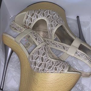 Lace Bebe Heels